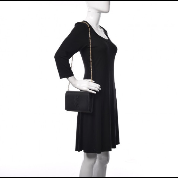 SAINT LAURENT❤️NEW❤️Belle de Jour wallet on chain - Picture 6 of 14